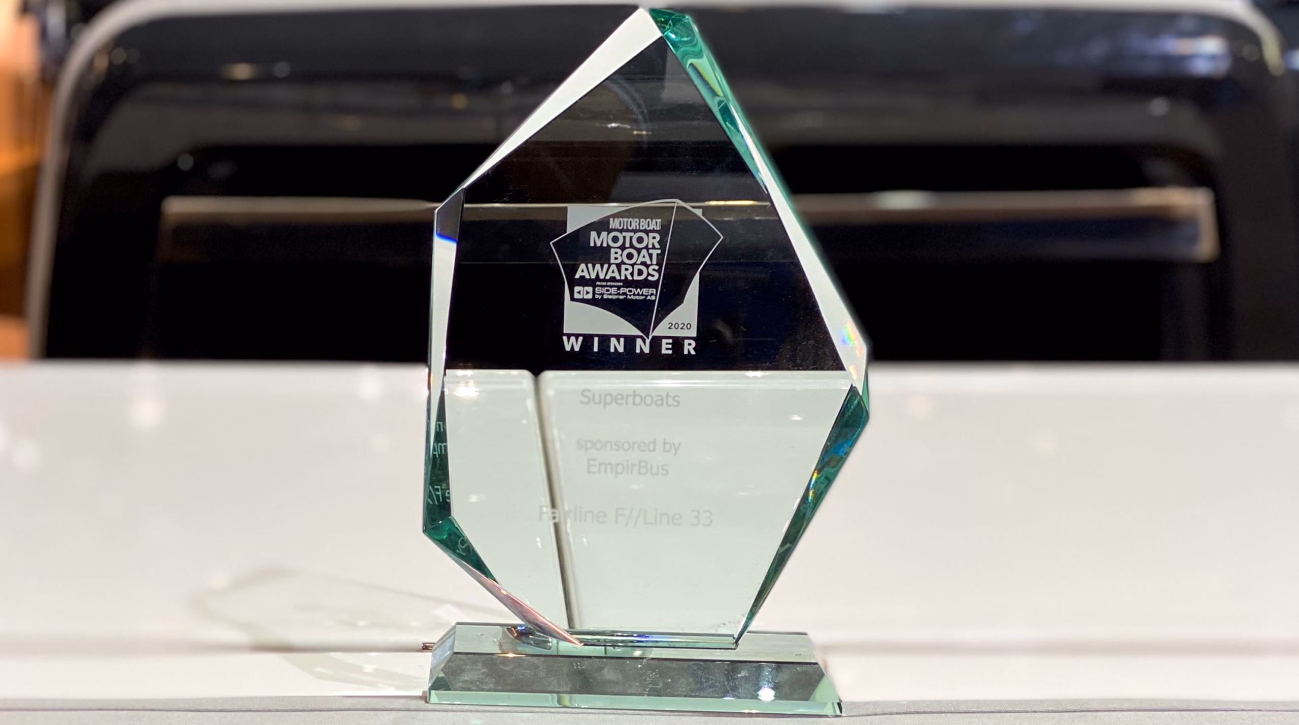 Motor Boat Awards Winner Trophy